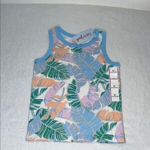 Cat & Jack Colorful Leaf Tank Top